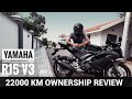 R15 V3 22000km Ownership Review | Malayalam | അടിച്ചു പോയി Guys 🥺😰