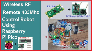RF Remote Control Robo Car using 433Mhz RF Module with Raspberry Pi Pico