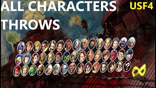 ALL CHARACTERS throws usf 4 ULTRA STREET FIGHTER 4