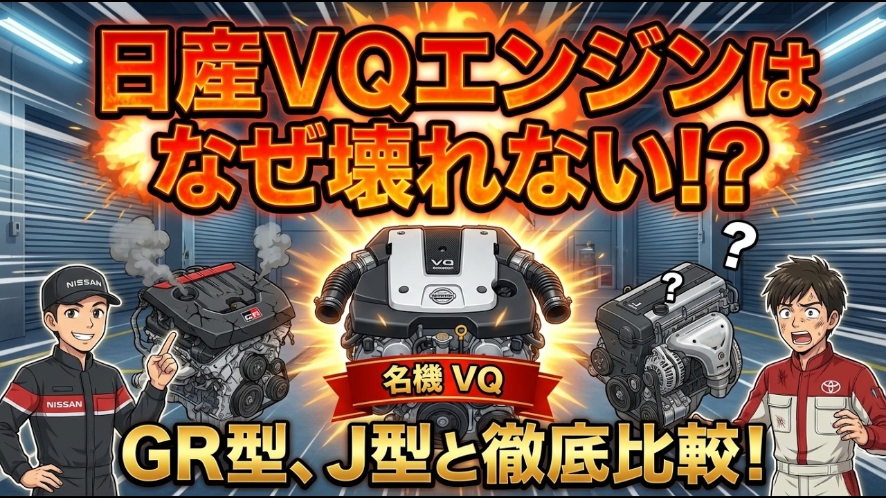 名機VQエンジンは本当に壊れない？寿命と耐久性を搭載車から検証