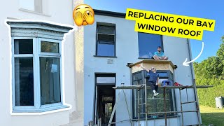 Replacing a 1930s Bay Window Lead Flat Roof - DIY style! | Home Renovation Project | 2flats1house