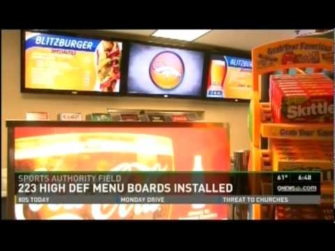 Ping HD Digital Menu Boards at Mile High KUSA 9News