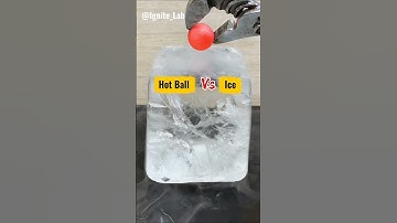 1000°C Red Hot Ball vs Ice  😳 #shorts  #asmr #satisfying #rhcb #oddly #aliza