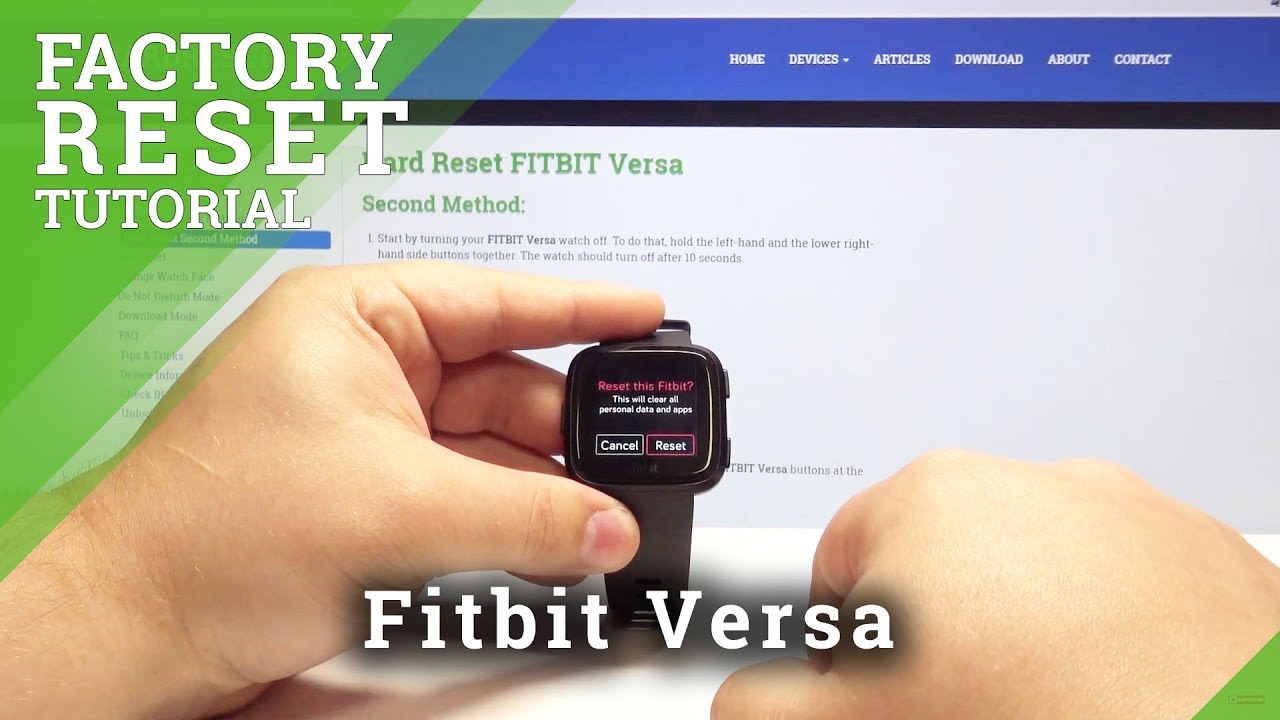 factory reset fitbit versa 2