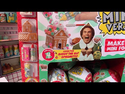 ad] Miniverse Make it mini food Christmas edition! . Of course we have to  begin with the best one Buddy the Elf spaghetti!! so…