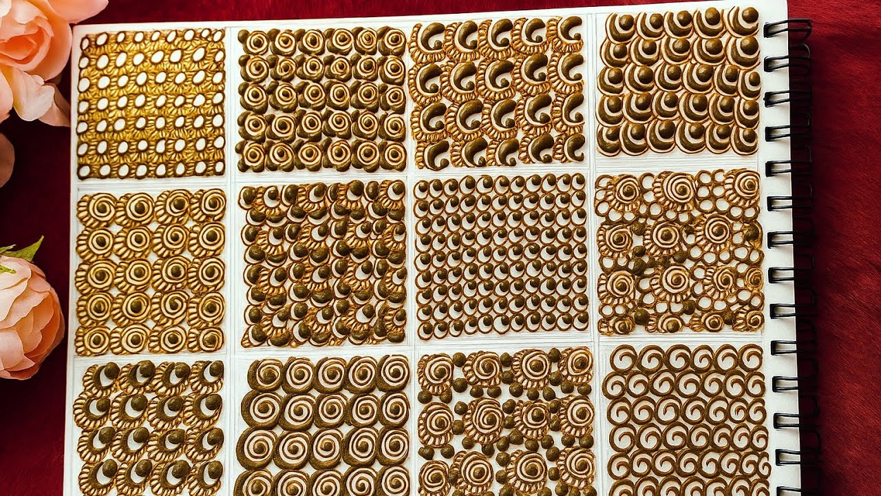 Basic Mehendi Fillings | Step By Step | #henna #mehndi #mehendispark #viralvideos #mehendivideo 