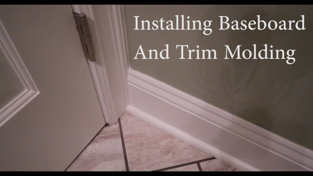 How to Install Baseboard and Trim (Beginners Guide) - YouTube