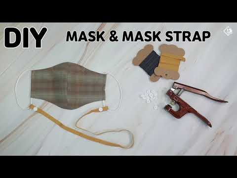 DIY MASK & MASK STRAP HOLDER/ Mask Necklace Snap Button/ sewing tutorials [Tendersmile Handmade]