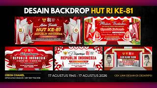 DESAIN BACKDROP HUT RI KE-81 TAHUN | 17 AGUSTUS 2026 OBON CHANEL