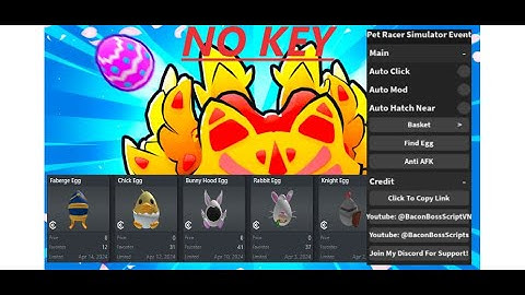 [FREE UGC] Pet Racer Simulator OP SCRIPT (EVENT, AUTO FARM, NO KEY)