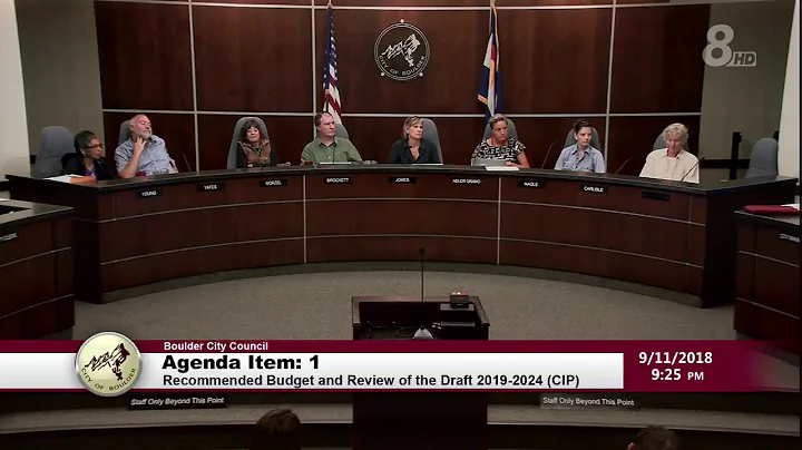 City of Boulder City Council Study Session 9-11-18