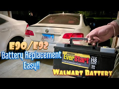 Ultimate DIY Guide: BMW 335i Battery Replacement 328i E90 E92 EASY! Walmart H8 Battery