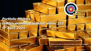 Weekly markets checklist. Week 153. 5th April 2024