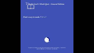 Level 2 Daily Math Quiz With General Edition 10Q May 19 2026