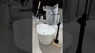 Ванна акриловая «Swedbe» 170/80 с ножками с сифоном белая #shorts #blumart #магазин #сантехника