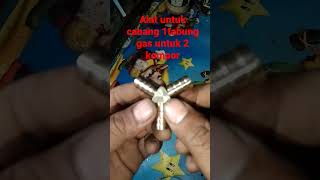 alat cabang 1 tabung gas untuk 2 kompor#short