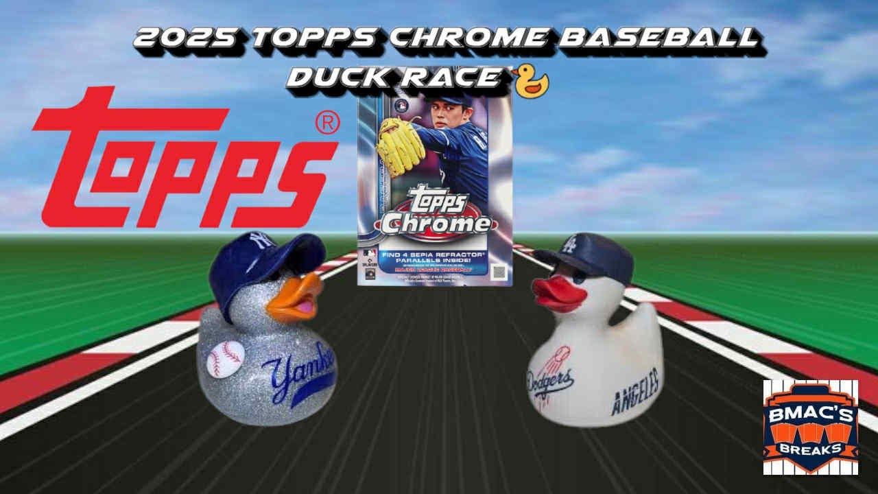 2025 Topps Chrome Baseball Line! | MASSIVE Case Hit! 🤯 | DUCK RACE! | ONE WINNER! | GOOD LUCK!!!!