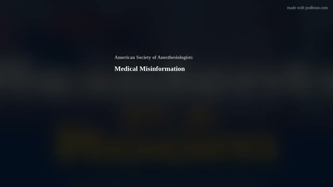 Medical Misinformation
