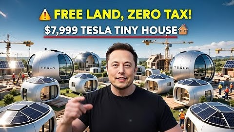 Elon Musk’s $7,999 Tesla Tiny House Finally Released — FREE Land, Zero Tax & Mind-Blowing Interior!