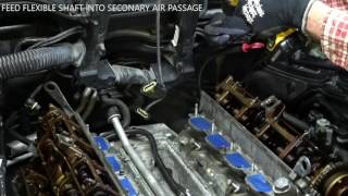 BMW N62 Secondary Air Passage cleaning with AGA tool