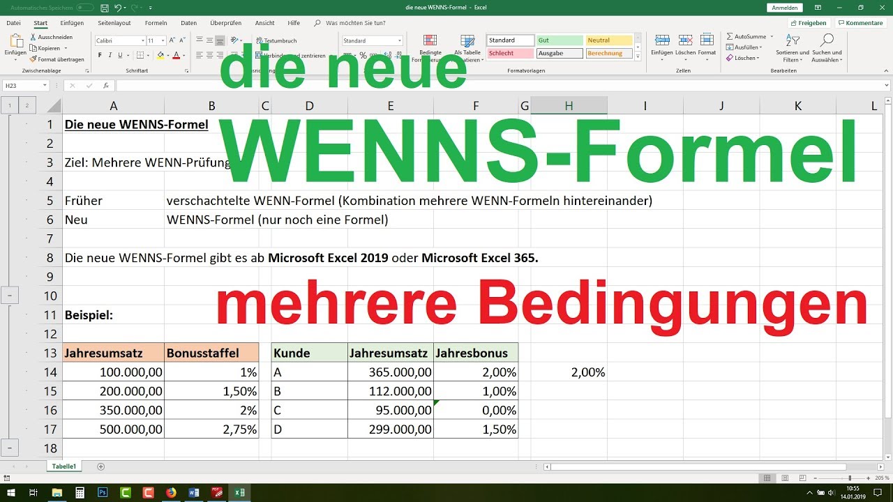 Excel Und Oder Mehrere Bedingungen Fur Die Wenn Funktion Excel Lernen