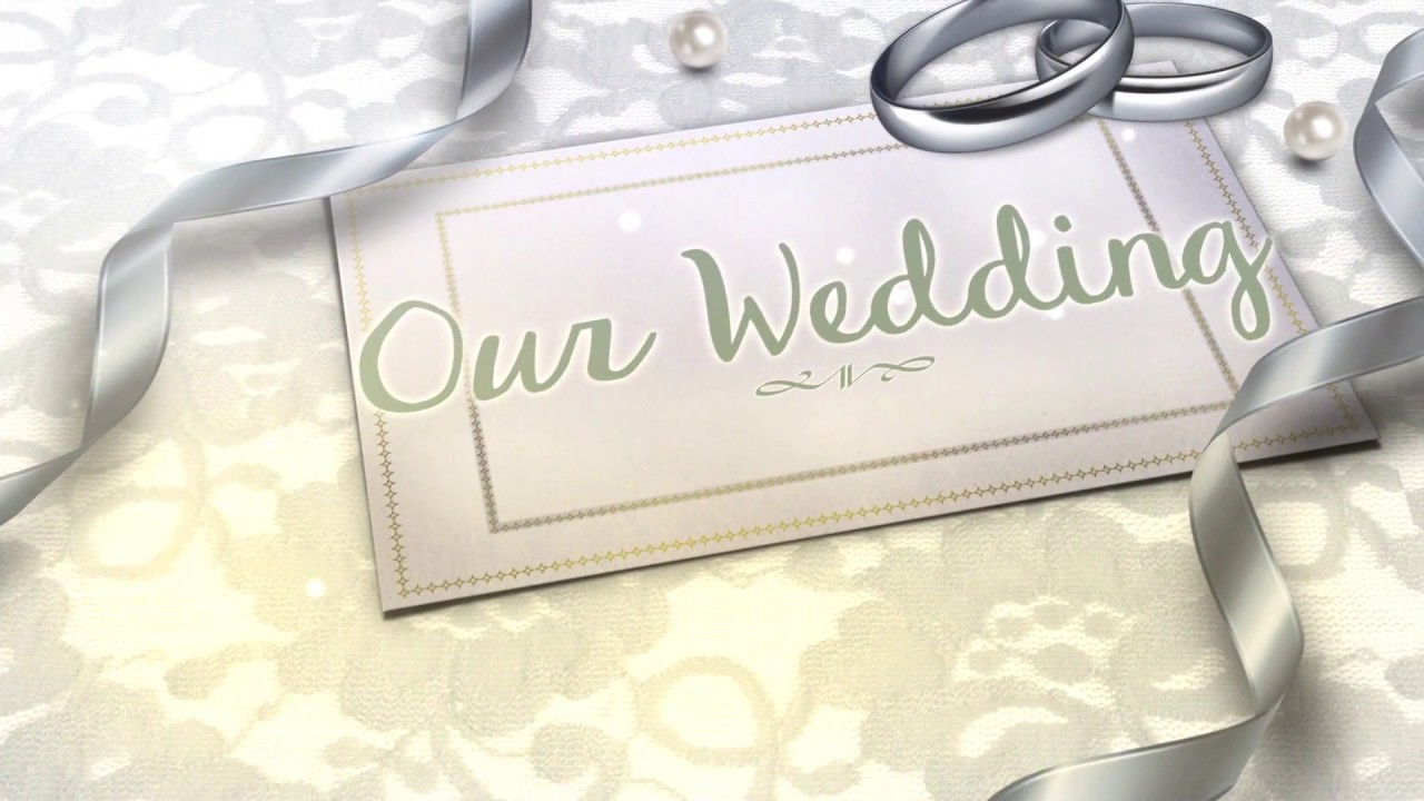 Our Wedding text footage