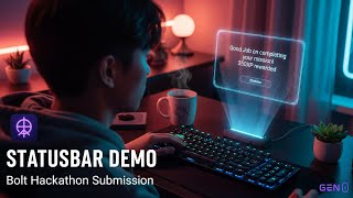 StatusBar Demo --- Bolt Hackathon Submission