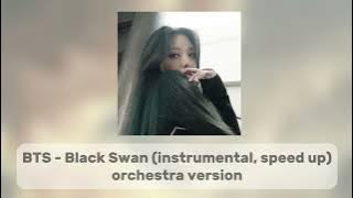 BTS - BLACK SWAN (INSTRUMENTAL,SPEED UP) ORCHESTRA VERSION🪽