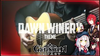 Video thumbnail of "Dawn Winery Theme | Fingerstyle Guitar VeryNize [Genshin impact]"