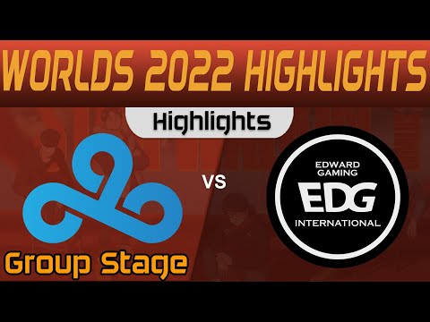 C9 vs EDG Highlights Group Stage Worlds 2022 Cloud9 vs EDward Gaming by Onivia