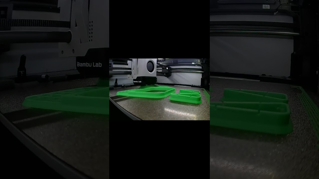 Bambu X1C AMS Riser v2 Hexagon Side Decals short #3dprinting #timelapse