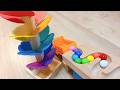 Rainbow Marble Run #23 | Rainbow Sound Tree 🌈 Enjoy Sounds &amp; Colors! #marblerunrace #asmr