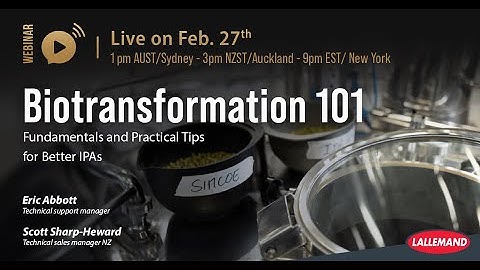 [Webinar] Biotransformation 101: Fundamentals and Practical Tips for Better IPAs