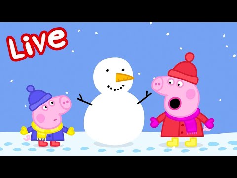 🔴 Peppa Pig CHRISTMAS 2025 LIVE! 🎄 Winter Fun! Full Episodes ❄️ Kids Cartoons 🔴