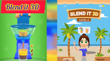 Blend it 3D gameplay Level.8 to 10 | #games #blender3d |Juice blender gameplay