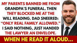 My Parents BANNED Me From Grandpa’s Funeral — They Laughed At The Will Reading Until The Lawyer... News