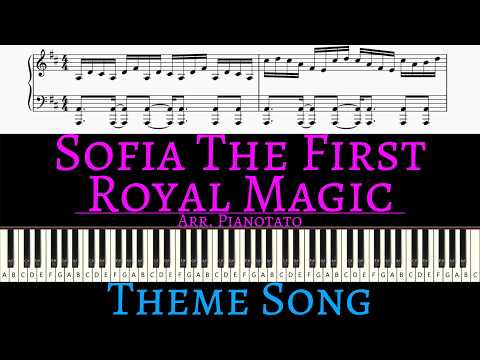 Disney Jr.'s Sofia The First: Royal Magic Theme Song | Piano cover by Pianotato