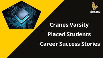Cranes Varsity  Placed Students Career Success Stories