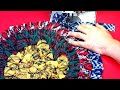 DIY체크셔츠 자투리를 프릴 원형 도어매트로/Check Shirt Scraps/Frill Patchwork /Circle Doormat