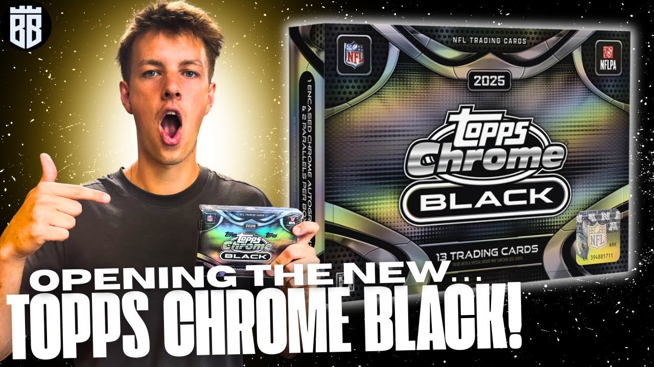 We Opened the NEW 2025 Topps Chrome Black! 🤯 - YouTube