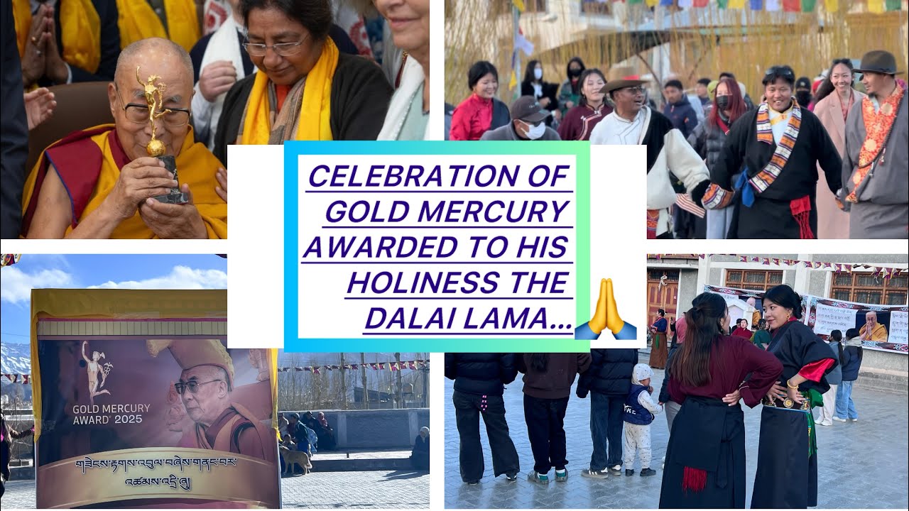 Celebration of Gold mercury awarded to His Holiness The Dalai Lama གར་གྱི་མཆོད་པ།#tibetangorshey