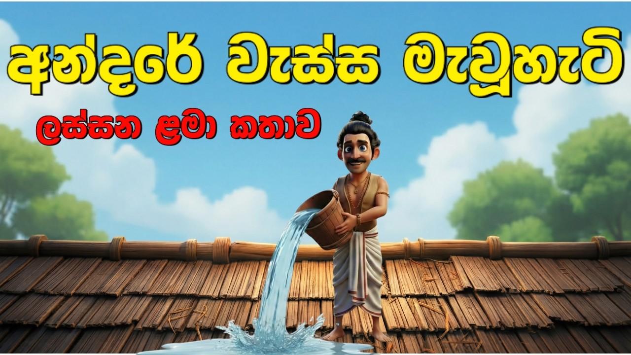 අන්දරේ වැස්ස මැවූහැටි | sinhala cartoon | lamakandara