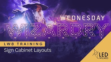 Sign Cabinet Layouts – LW8 Training