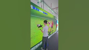 Indoor LED screen module installation. #eagerled #leddisplay #ledvideowall #ledwalldisplay #shorts