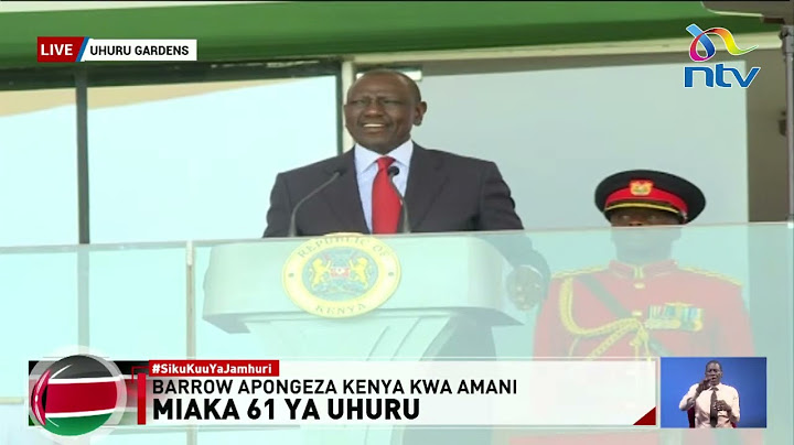President Ruto recognises Huldah Momanyi at Jamhuri Day celebrations