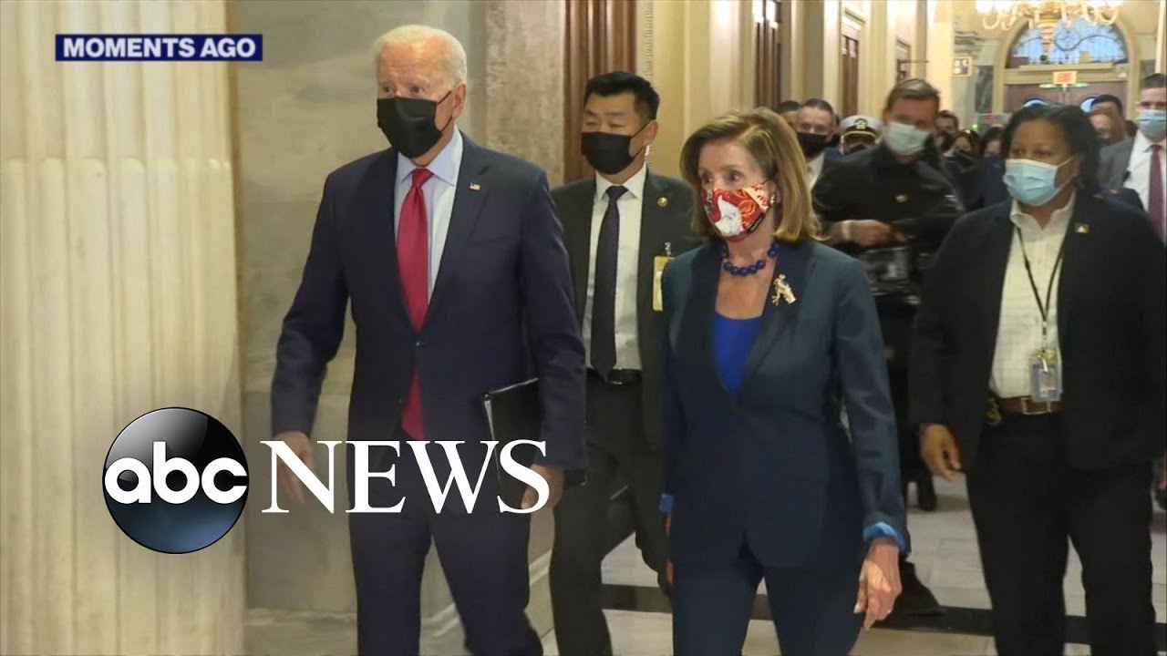 Biden visits Capitol Hill to meet with House Democrats