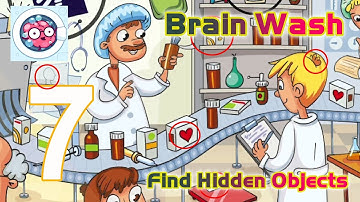 Brain Wash - Find Hidden Objects Walkthrough Gameplay Part 7 All Levels (iOS,Android)