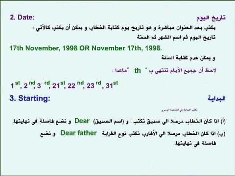 Writing Letters In English كتابة الخطابات Youtube