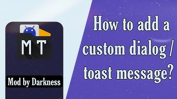 How to add a custom dialog or toast message?