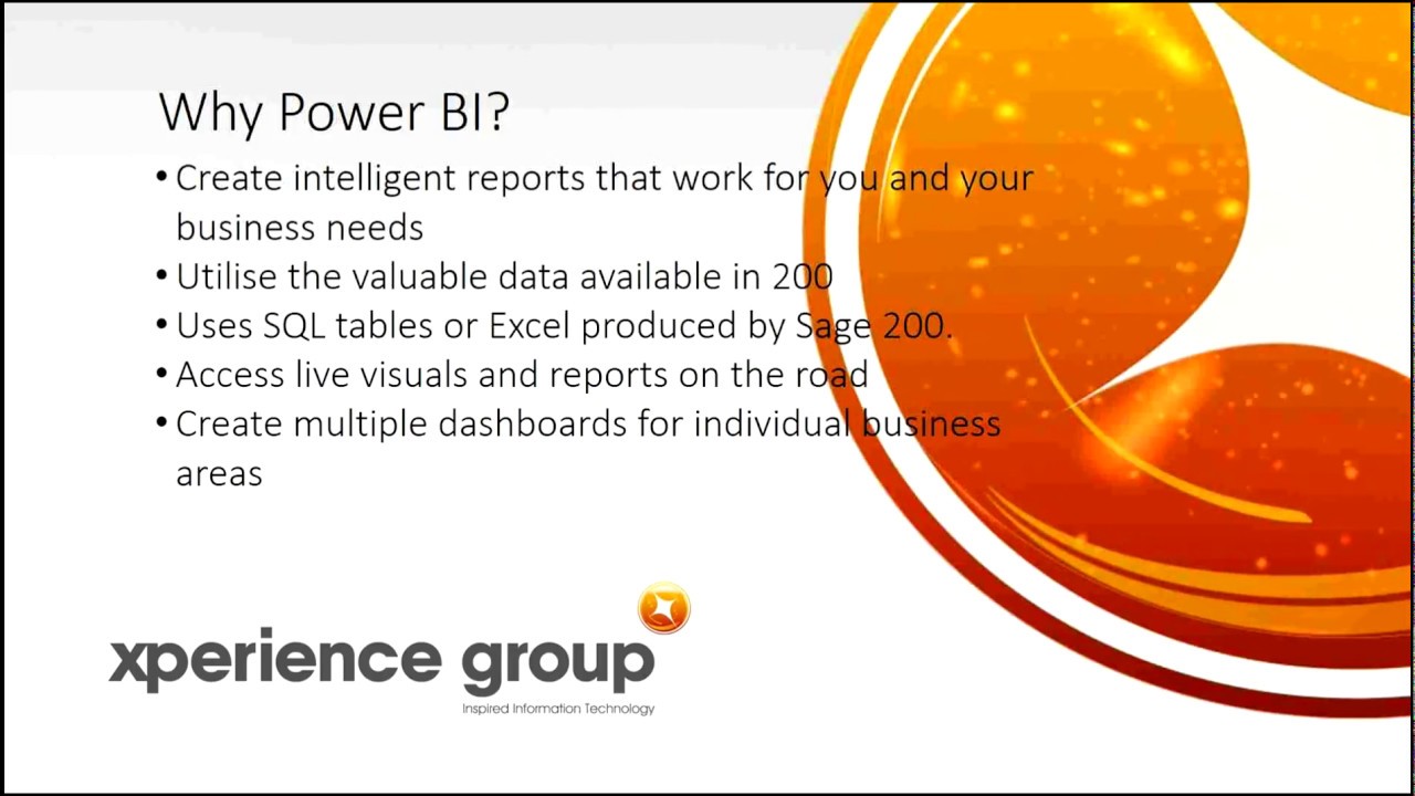 Power BI for Sage 200 WebEx Recording | DMC Software